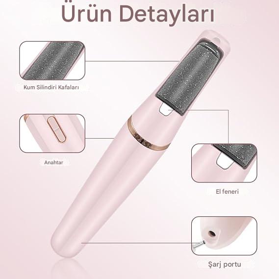 Elektrikli Ayak Törpü Cihazı – Pürüzsüz Topuk İçin Pedikür Aleti