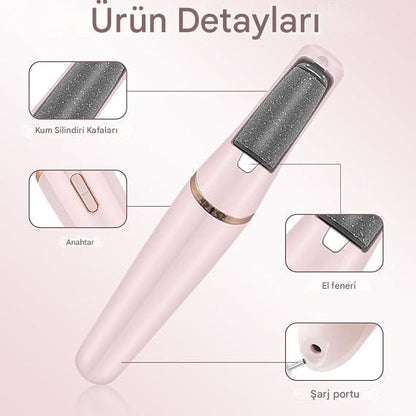 Elektrikli Ayak Törpü Cihazı – Pürüzsüz Topuk İçin Pedikür Aleti